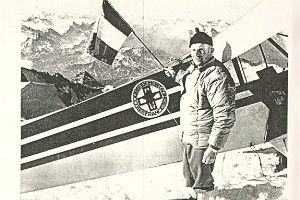 Henri Giraud au sommet du Mt Blanc